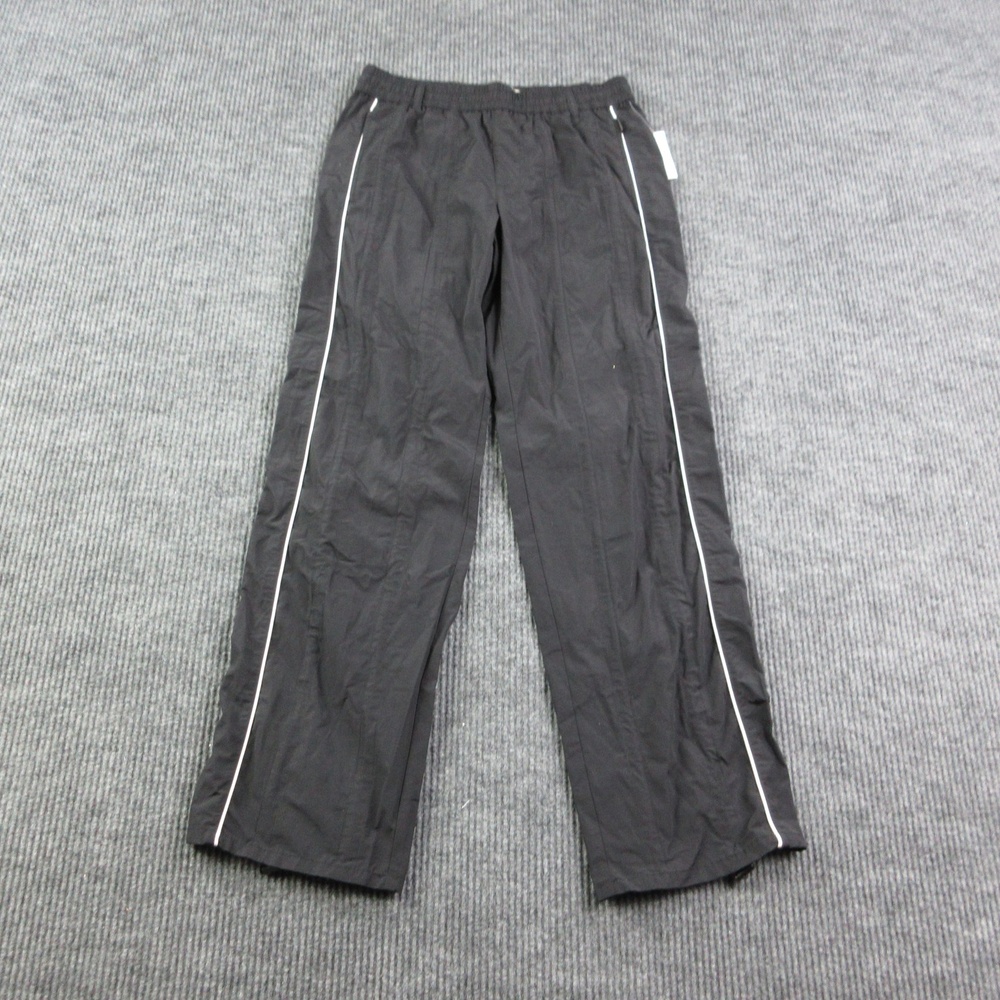 PacSun Pants Womens S Black Baggy Track Pants Side Stripe Lined 30x32* NWT